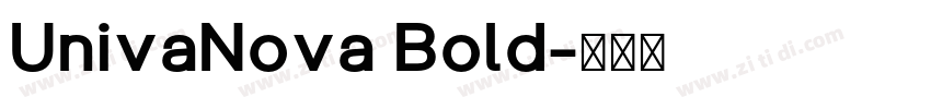 UnivaNova Bold字体转换